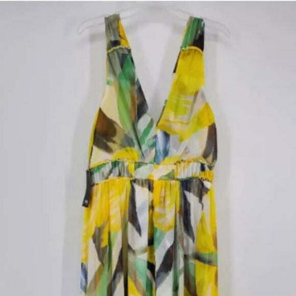 NWT White House Black Market Sleeveless V-Neck Braided Waist Maxi Dress NWT - Picture 2 of 10